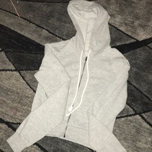 Zipper-up hoodie